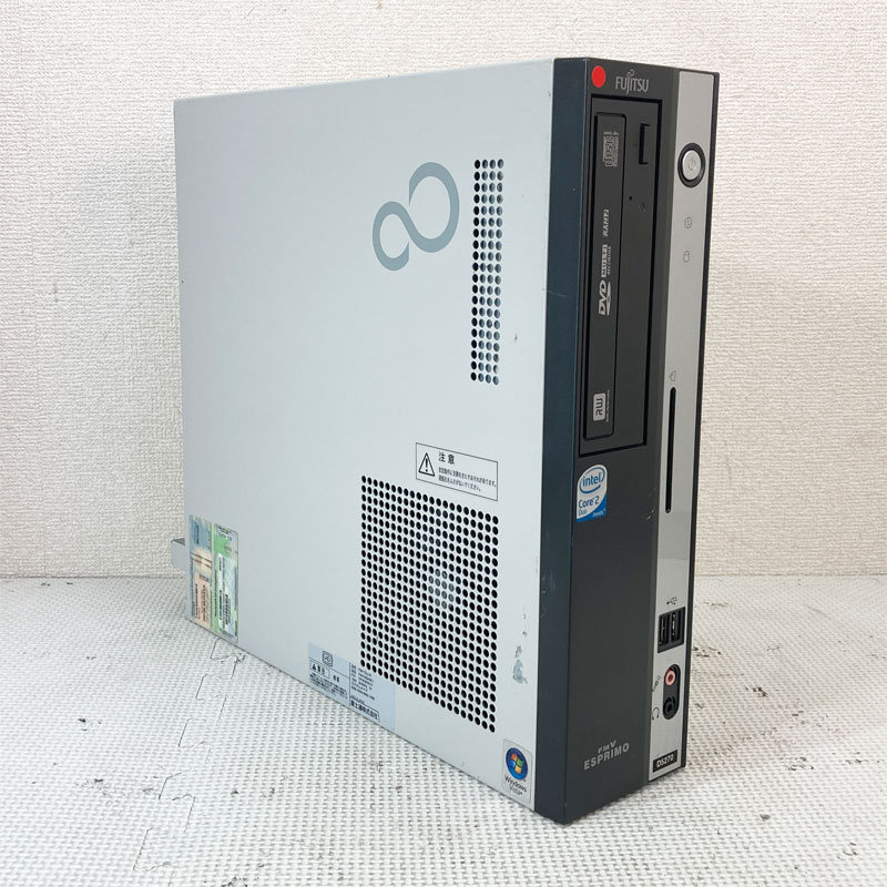 WindowsXP Office2007 シリアル/パラレル搭載 ★ 富士通 ESPRIMO FMV-D5270 Core 2 Duo-E7300 メモリ4GB SSD525GB アップデート済み