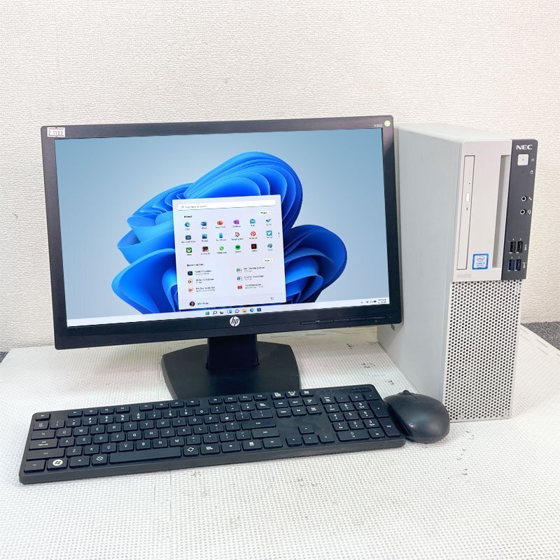 Windows11 20型液晶フルセット 第9世代CPU搭載 ★ NEC Mate MRL36L-5 Core i3-9100(3.6G/4コア) メモリ8GB SSD240GB DVD-RW VGA/DP