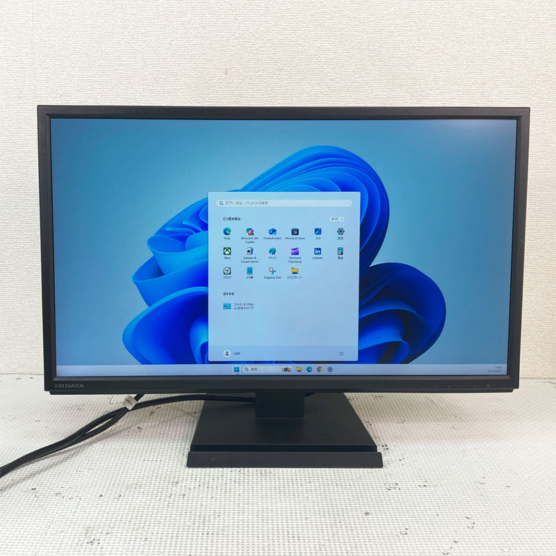 2017年製 中古 ワイド液晶モニター ★ I-ODATA LCD-AD223EDB-B2 21.5型ワイド液晶 解像度：1920×1080 フルHD 入力2系統 VGA/DVI