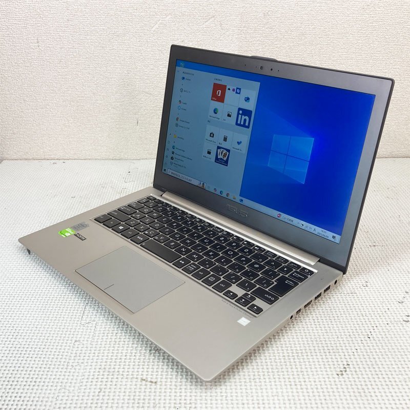 Windows10 第4世代CPU搭載 フルHD液晶 ★ ASUS ZENBOOK UX32L Core i5-4200U(1.6G/2C/4T) メモリ12GB SSD240GB #1-3369